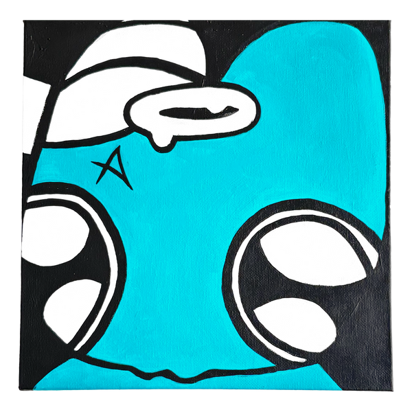 [AUCTION] Blue Angel Dog Painting 01