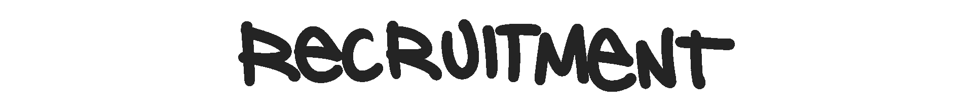 募集 RECRUITMENT